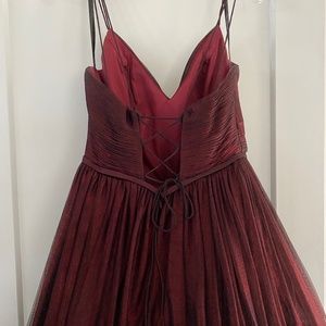 Burgundy Grad Dress